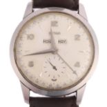 CYMA - a Vintage stainless steel triple calendar mechanical wristwatch, circa 1950s, ref. 2.6101
