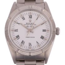 ROLEX - a stainless steel Oyster Perpetual Air-King Precision automatic bracelet watch, ref.