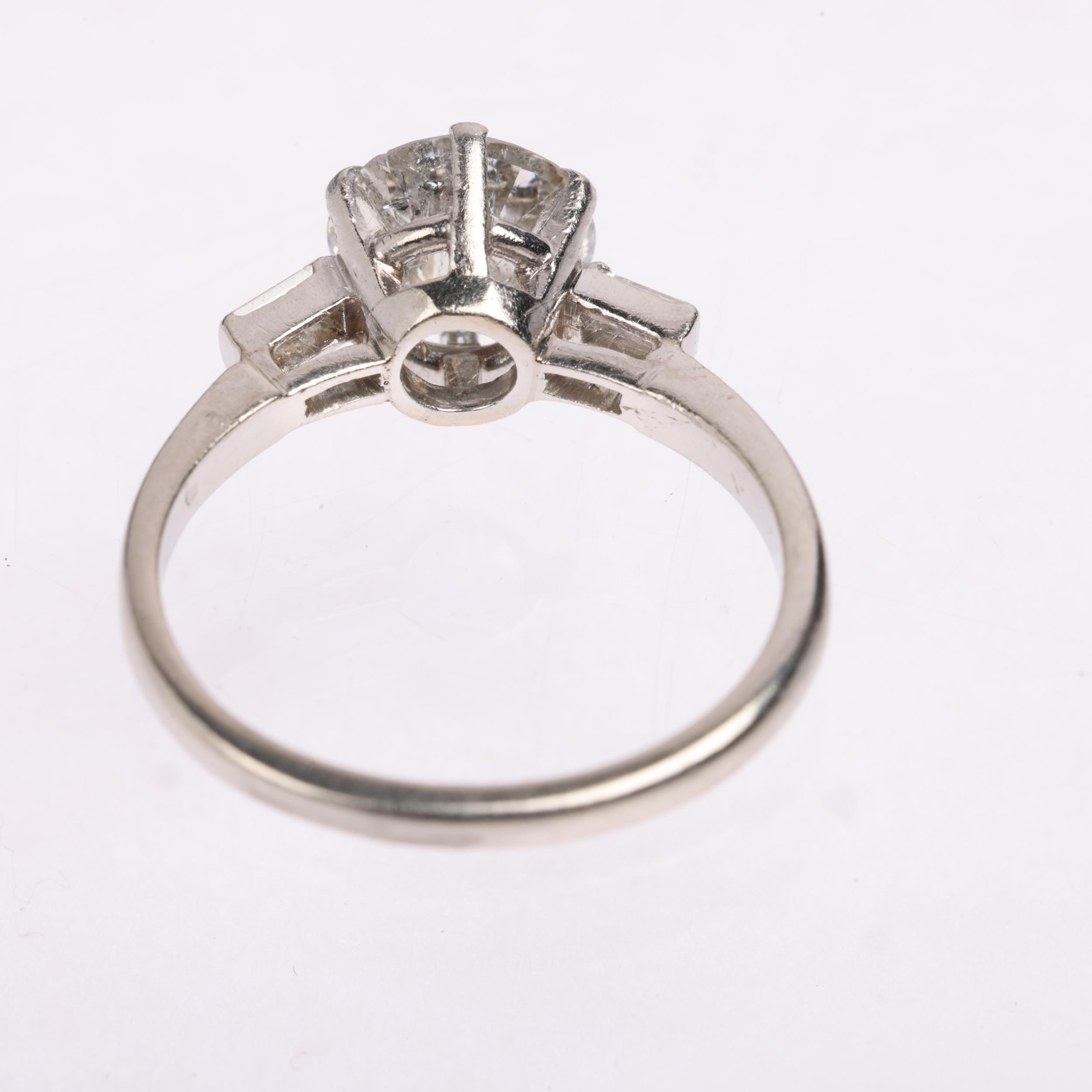 A 1.7ct solitaire diamond ring, centrally claw set with 1.7ct modern round brilliant-cut diamond, - Image 3 of 4