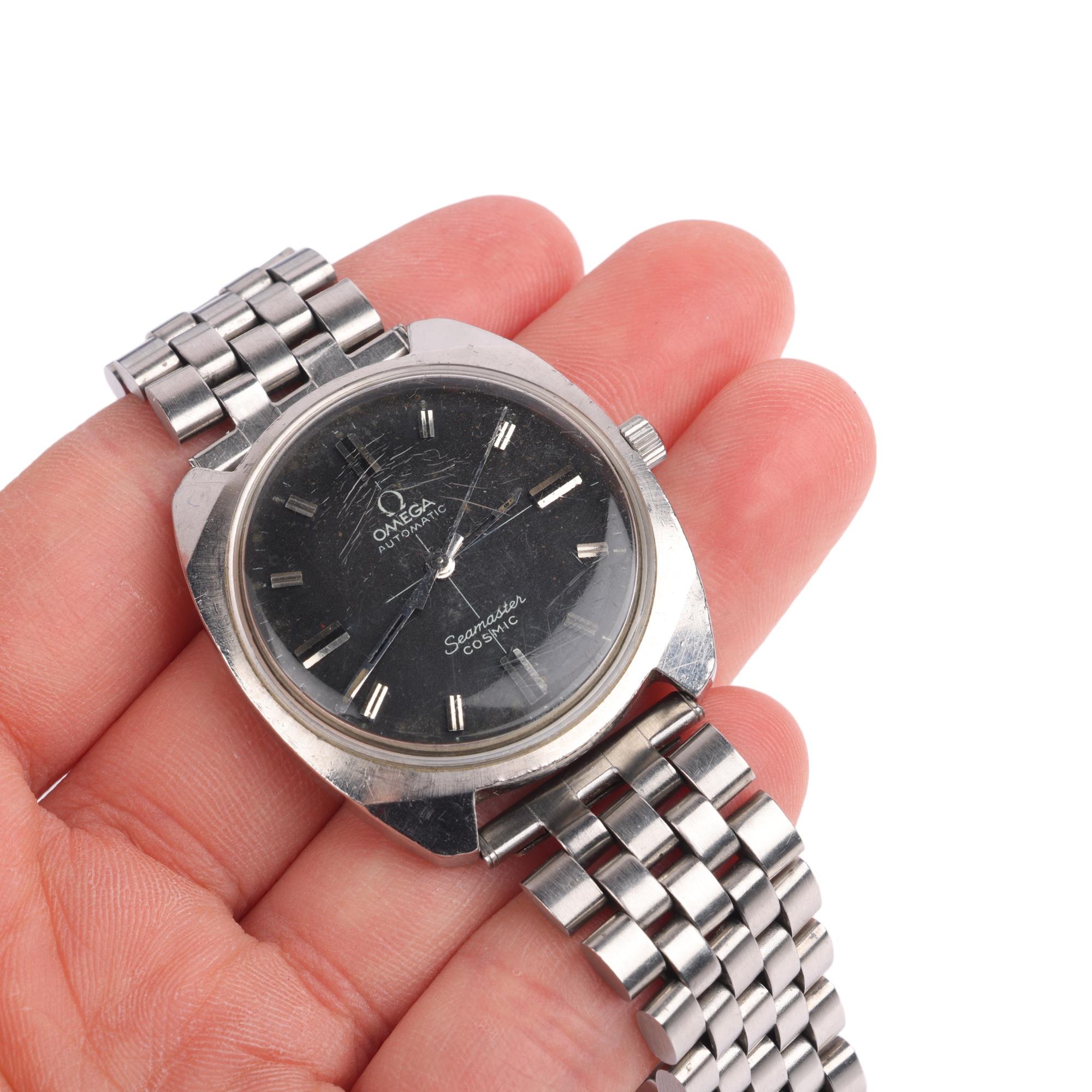 OMEGA - a Vintage stainless steel Seamaster Cosmic automatic bracelet watch, ref. 165.022, circa - Image 5 of 5