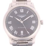 LONGINES - a stainless steel Master Collection automatic calendar bracelet watch, ref. L2.628.4,