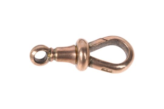 A 9ct rose gold dog clip, 20.3mm, 1.7g . Condition Report: No damage or repair, clip working - Image 2 of 3