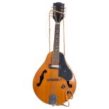 COLUMBUS - a Vintage 1960s Columbus electro acoustic arch-top mandolin, no identifiable labels or