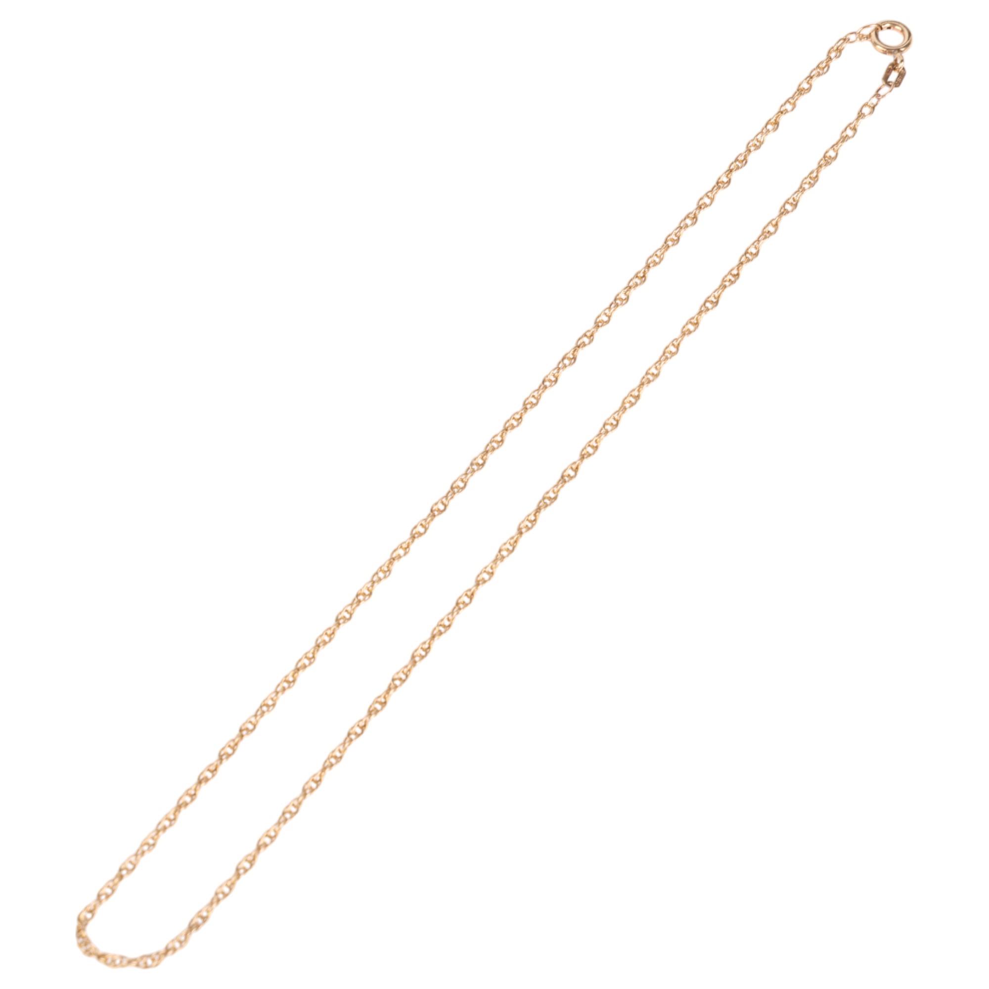 A 9ct gold Prince of Wales link chain necklace, 38cm, 4.7g . Condition Report: No damage or - Image 2 of 3