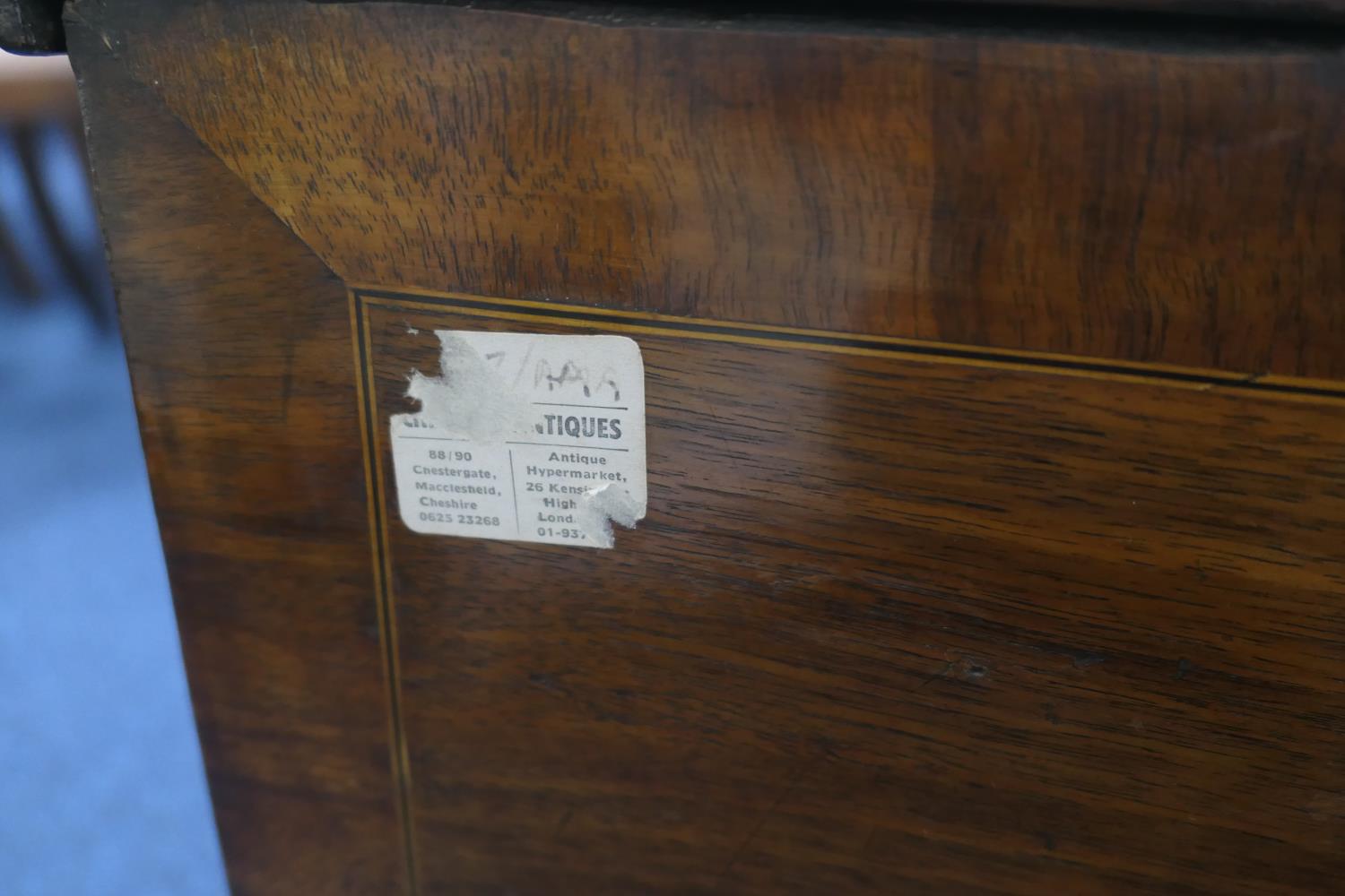 Walnut and marquetry inlaid chest on stand, in the William and Mary style, inlaid to the top and - Image 17 of 18