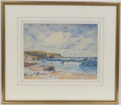 John McDougall (1851-1945), Shoreline under summer skies, watercolour, signed and dated 1924, 30cm x