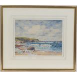 John McDougall (1851-1945), Shoreline under summer skies, watercolour, signed and dated 1924, 30cm x