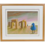 Sarah Jane Szikora (b. 1971), Spongehenge, limited edition giclee print, numbered 74/295, signed