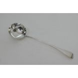 Victorian silver Old English pattern soup ladle, by John Aldwinckle and Thomas Slater, London