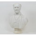 Matthew Noble (1817-76), Bust of William Renshaw Esq, marble, signed and dated London 1857, height