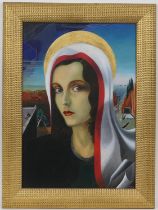 Philip Thompson (active early 20th Century), ‘Madonna' (Ou Novo), oil on panel, signed and dated