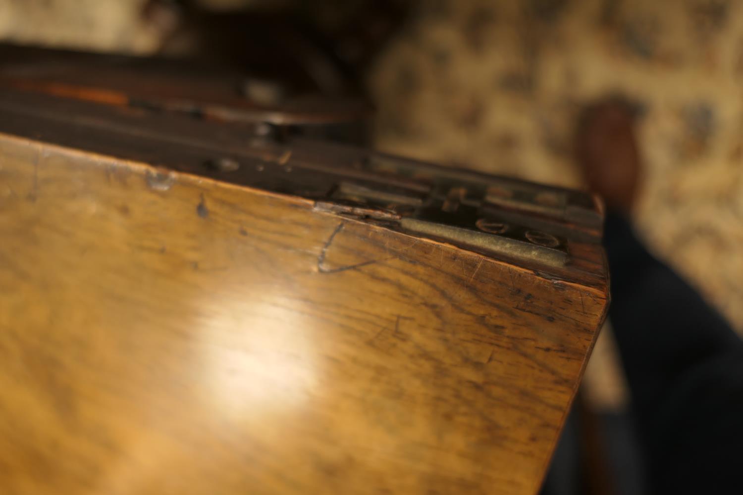 William IV rosewood folding pedestal card table, circa 1835, the top swivelling over an acanthus - Image 4 of 7