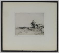 Jackson Henry Simpson (1893-1963), The Croft, drypoint etching, signed and titled in pencil, 16.