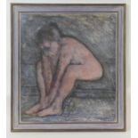 Arthur Berry (1925-1994), Seated nude, mixed media, signed and dated 1978, 76cm x 68cm (Please