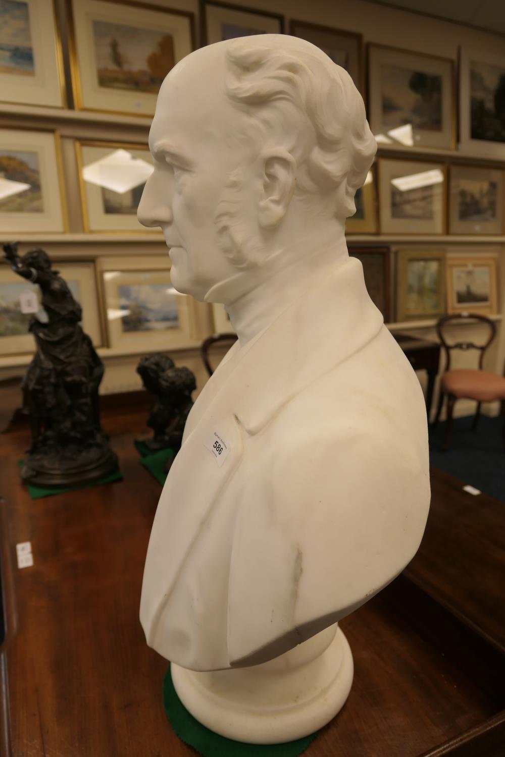 Matthew Noble (1817-76), Bust of William Renshaw Esq, marble, signed and dated London 1857, height - Image 11 of 12