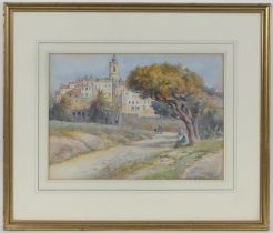 Leila K Williamson (Exh. 1894-1919), Paquera, Majorca, watercolour, signed, 27cm x 37cm (Please note