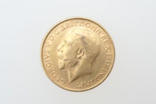 George V sovereign, 1913, Melbourne Mint (EF), weight approx. 7.98g (Please note condition is not