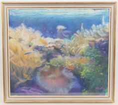 Graham Painter (1947-2007), Coral Reef, pastel, signed, titled verso, 75cm x 85cm Provenance: