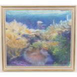 Graham Painter (1947-2007), Coral Reef, pastel, signed, titled verso, 75cm x 85cm Provenance: