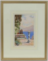 Ernest Uden (1879-1940), Pair, Sundials, watercolours, signed, 27cm x 16.5cm (Please note