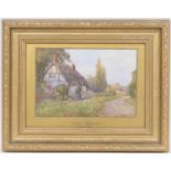 James W Milliken (1865-1945), High summer, Westington, Worcestershire, watercolour, signed, titled