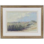 James Longueville (b. 1942), Evening Light, Overton on Dee, pastel, signed, titled verso, 40cm x