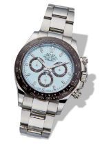 Very rare Rolex platinum Cosmograph Daytona wristwatch, reference 116506, purchased 06/2019, 44
