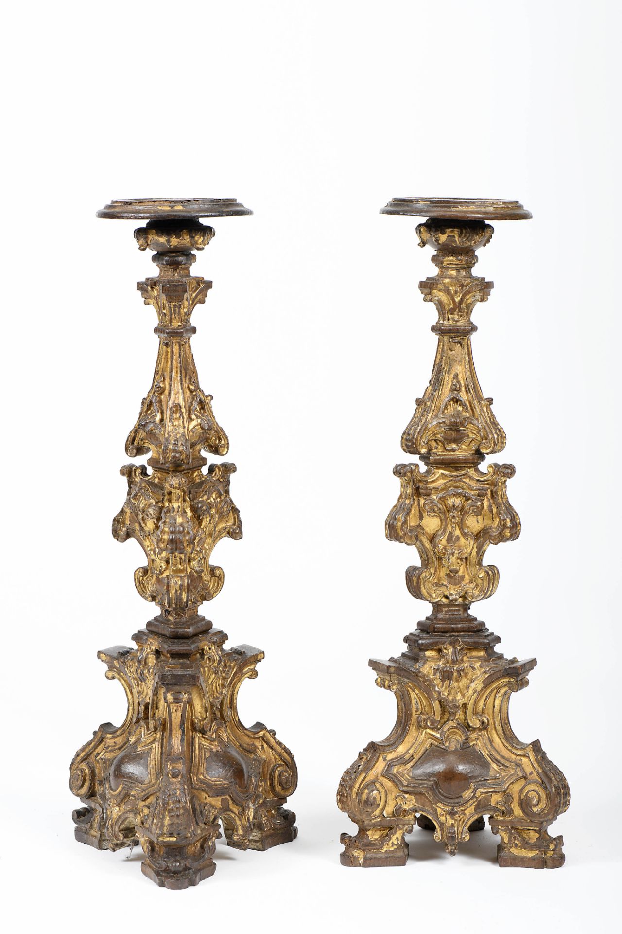 A pair of torchères