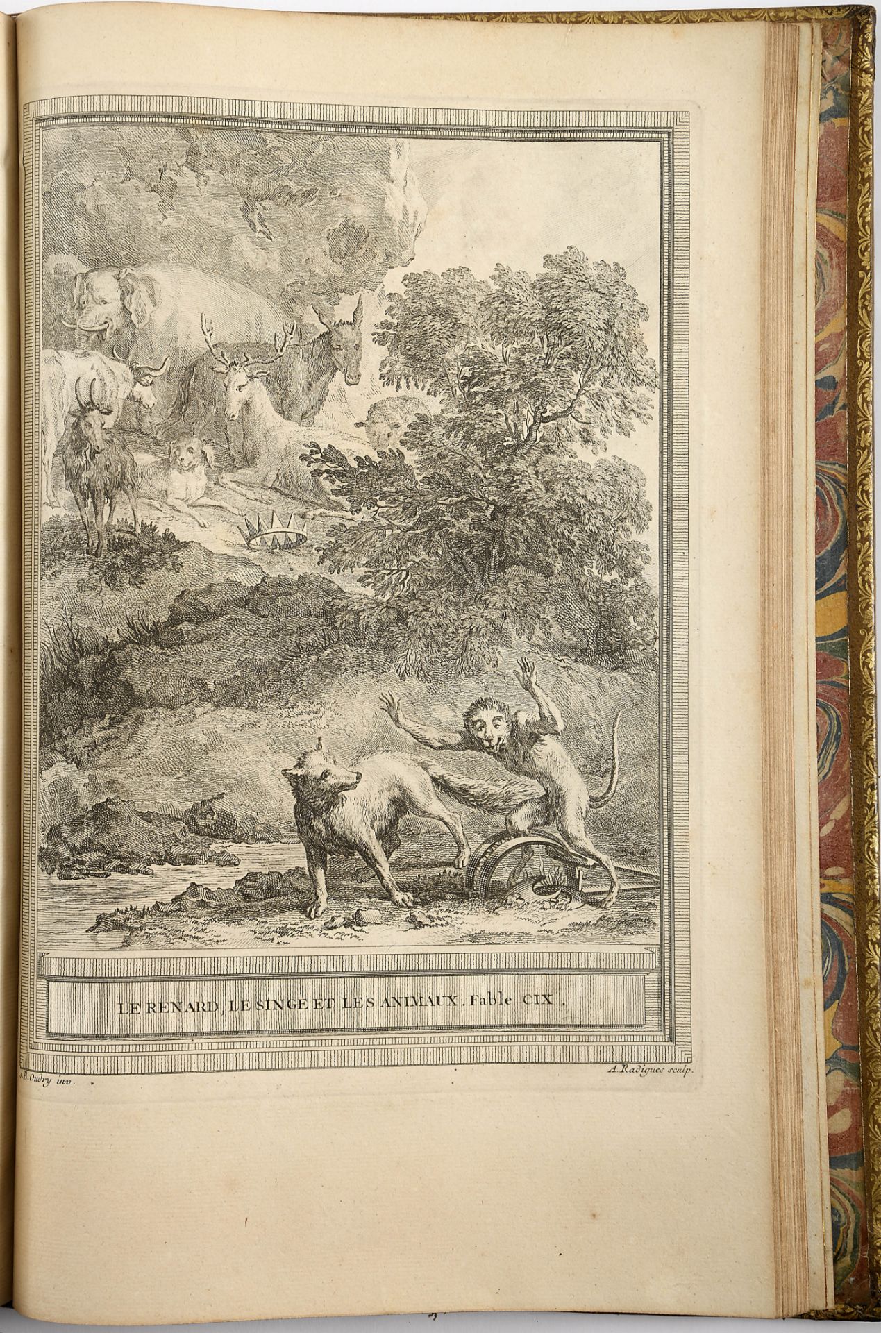 LA FONTAINE, Jean de.- Fables choisies, mises en vers.- A Paris: De l’Imprimerie de Valade, et se tr - Bild 14 aus 15