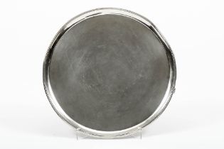 A large three-footed salver