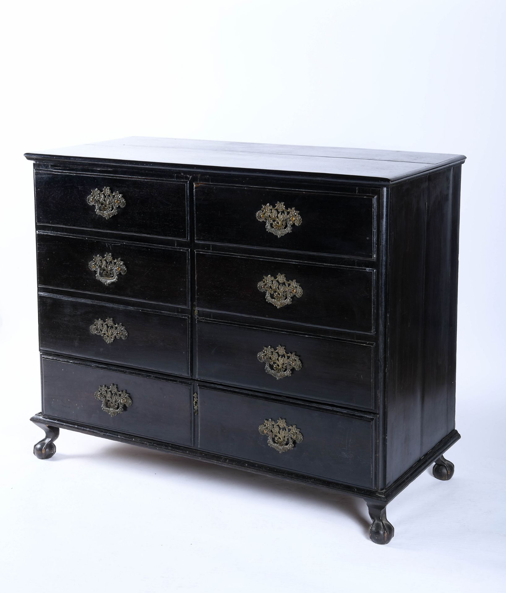 A large chest with drawer and two doors, simulating eight drawers - Image 3 of 3