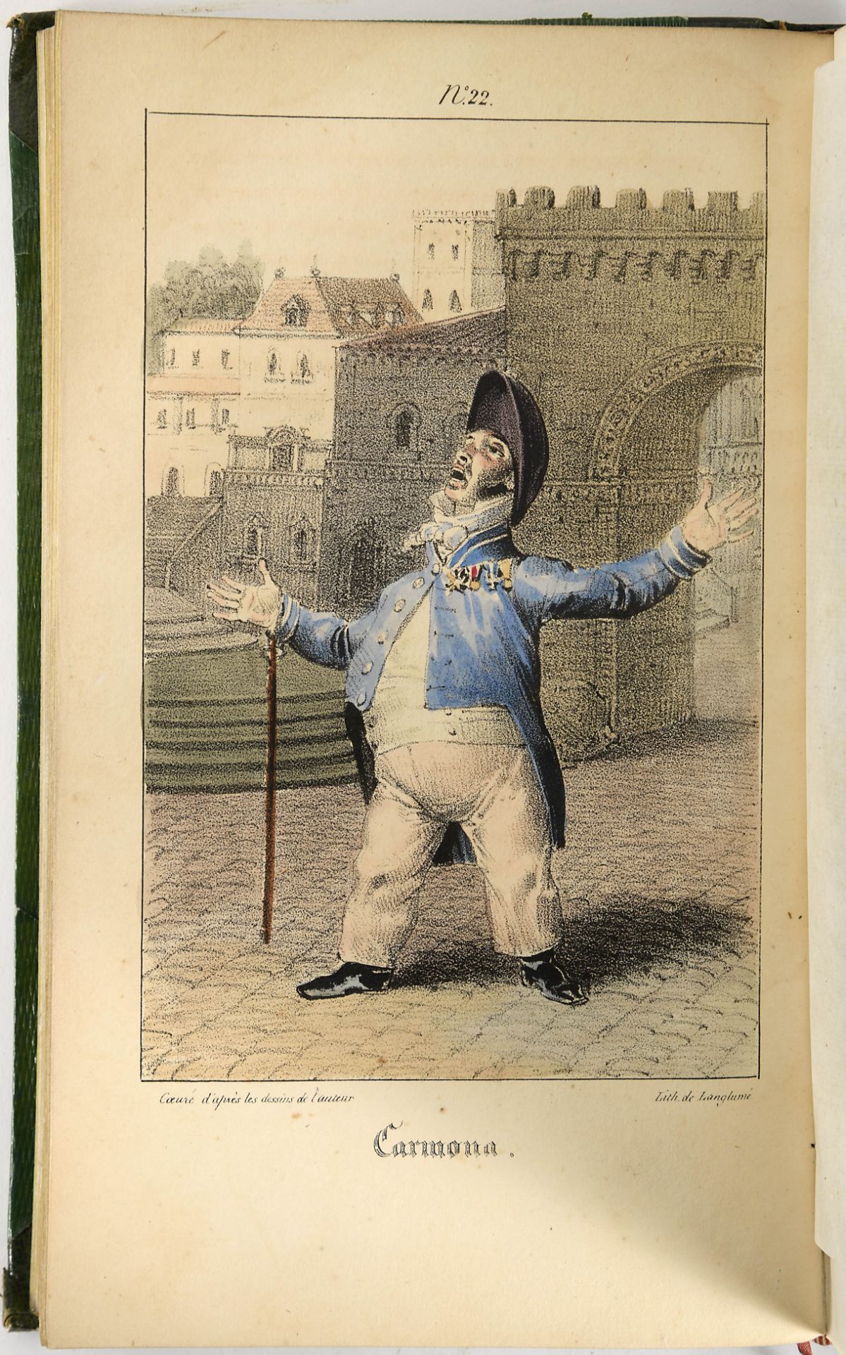 [CLERJON DE CHAMPAGNY, Jules].- Album d’un soldat pendant la Campagne d’Espagne en 1823.- Paris: Imp - Image 2 of 5