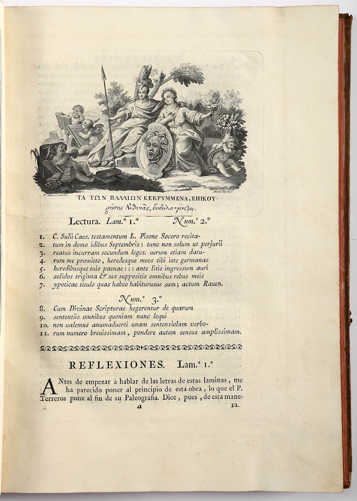 MERINO DE JESUCRISTO, Pe. Andres, Sch. P.- Escuela paleographica, ó de leer letras antiguas, desde l - Bild 2 aus 3