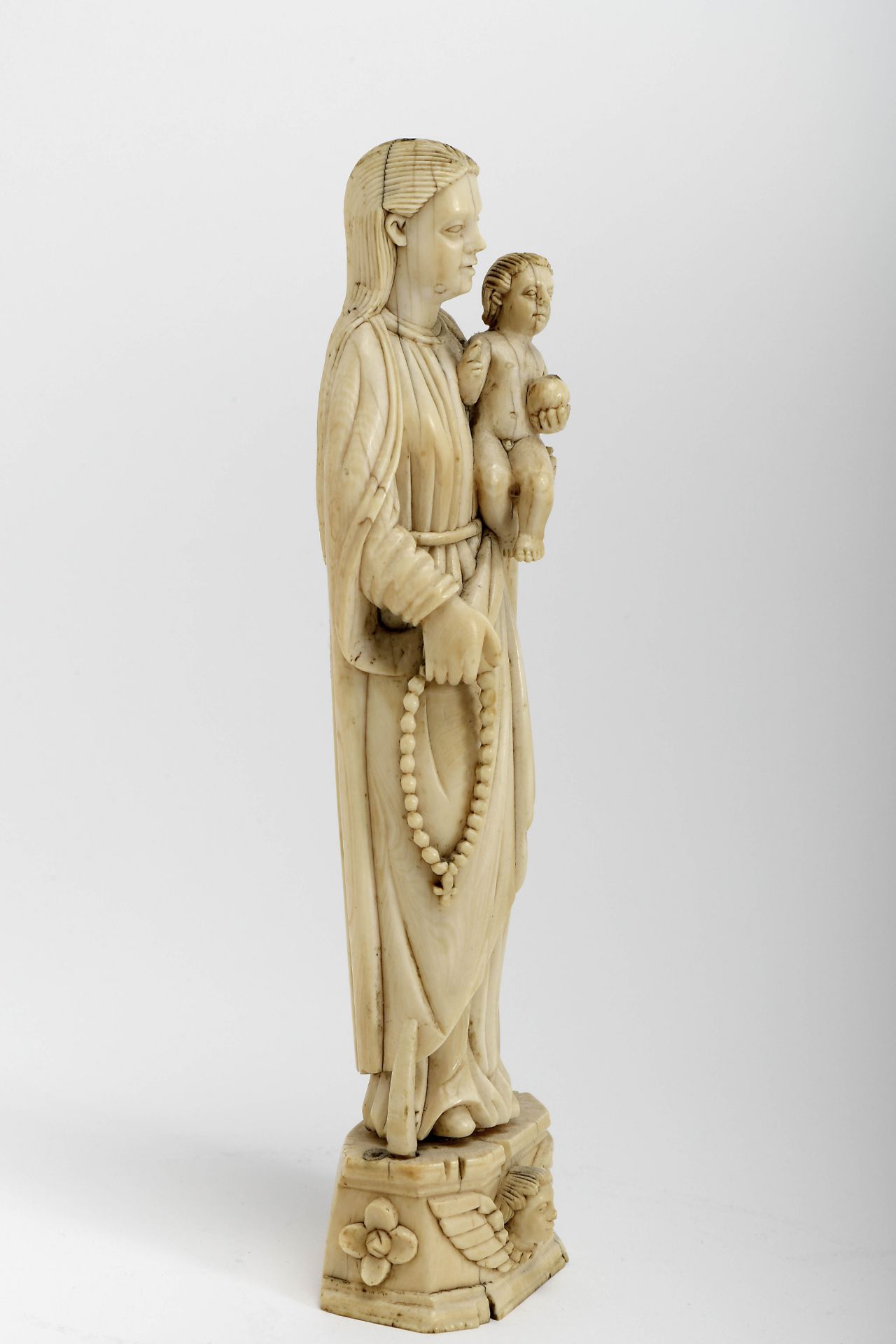 Our Lady of the Rosary with the Child Jesus - Image 3 of 5