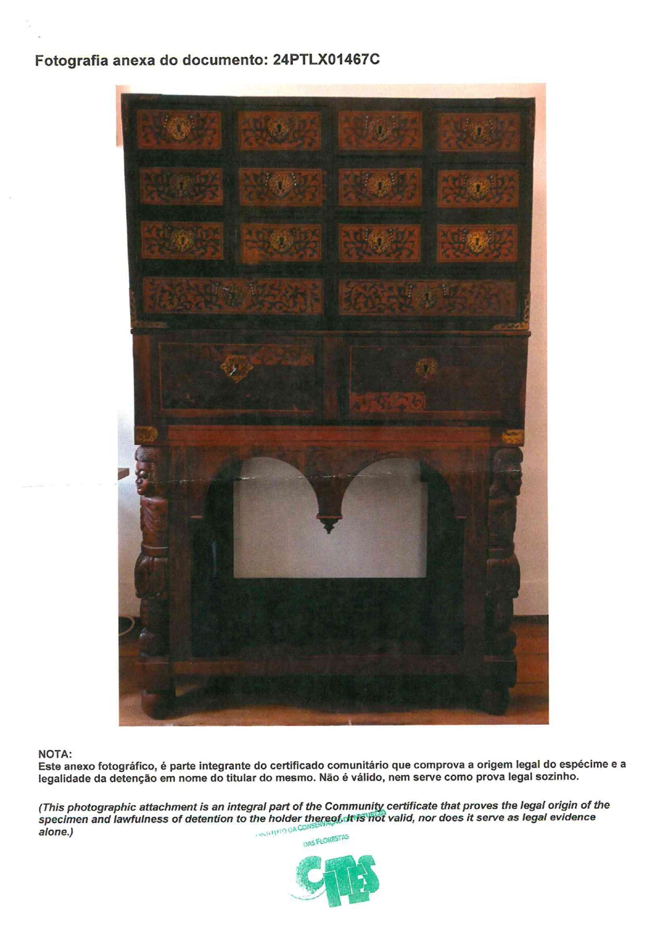 A twelve-drawer cabinet simulating fourteen - Image 8 of 8