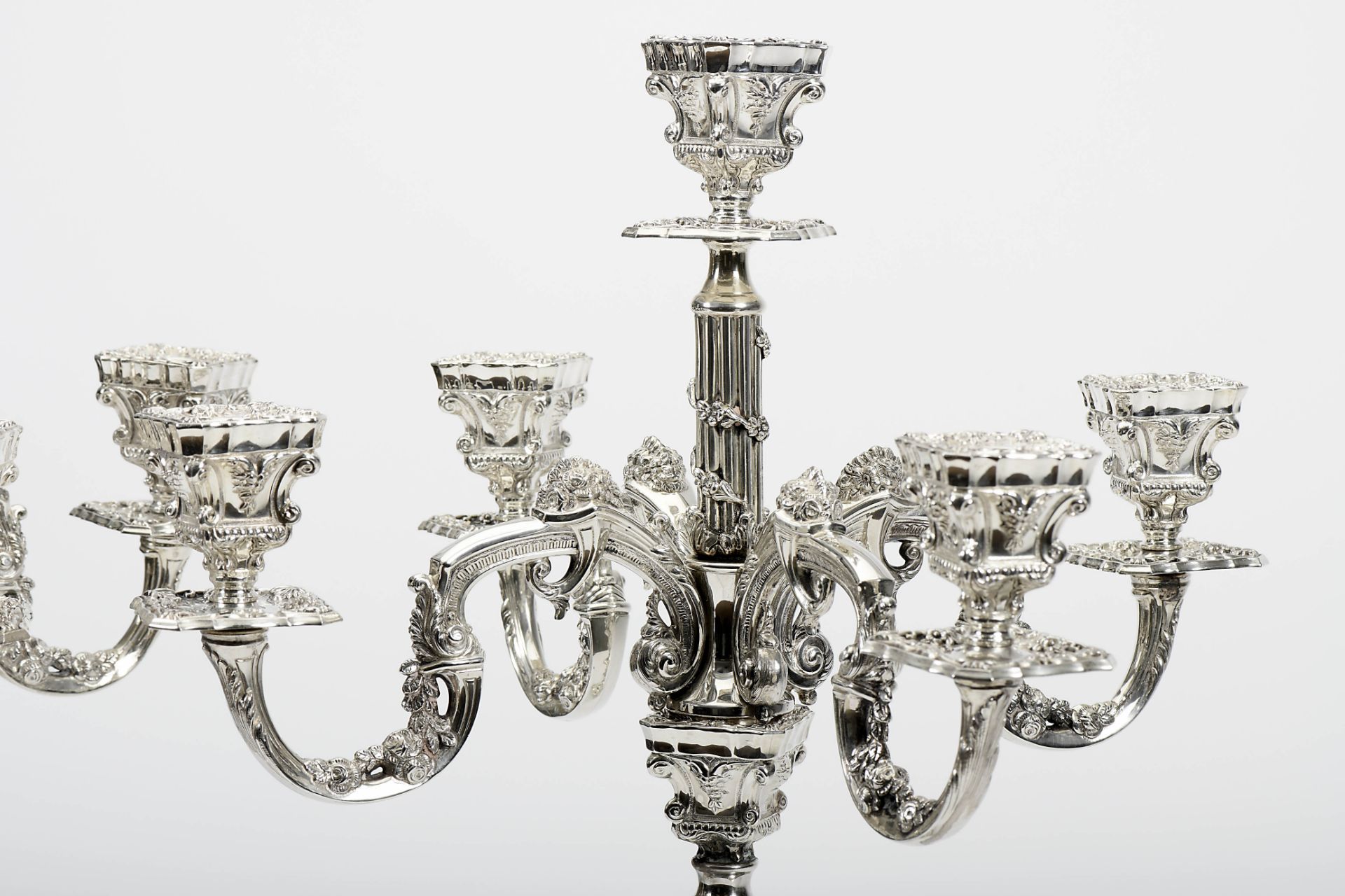 A pair of five-light candelabra - Image 4 of 5