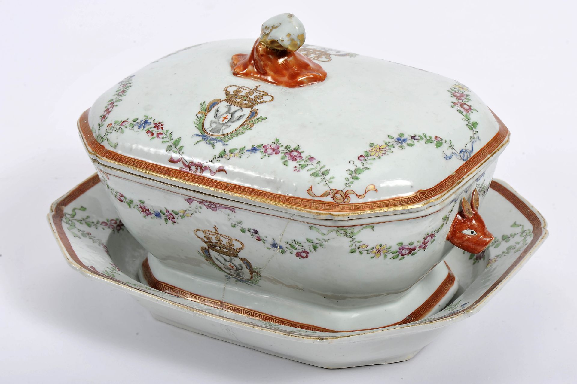 A tureen with stand