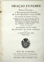 SAMPAIO, Frei Francisco de Santa Teresa de Jesus, O.F.M.- Oração funebre do Emminentissimo, e Revere