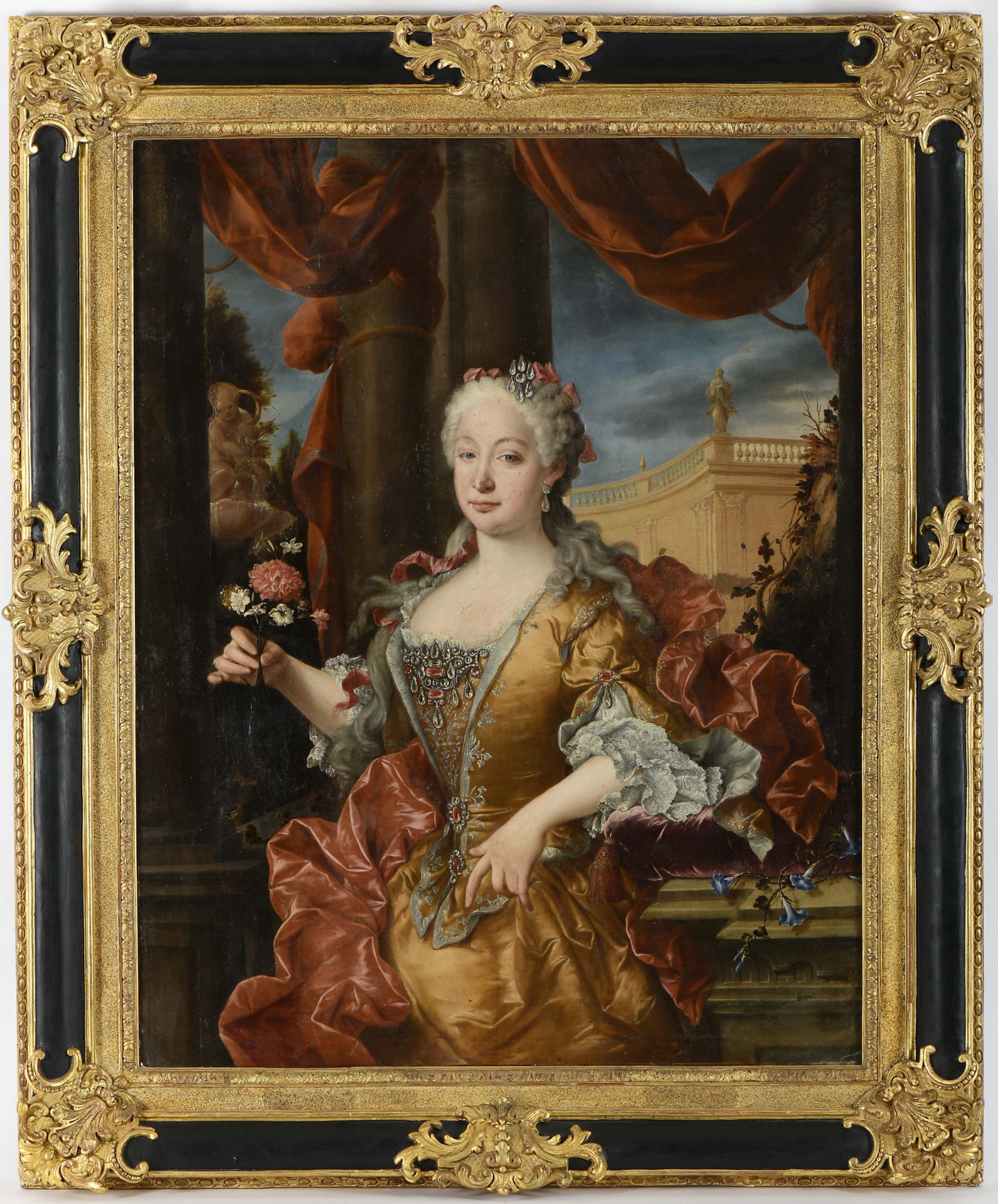 Portrait of Portuguese Infanta Dona Maria Bárbara of Braganza (1711-1758), Queen of Spain