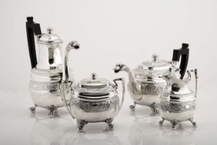 A tea and coffee set