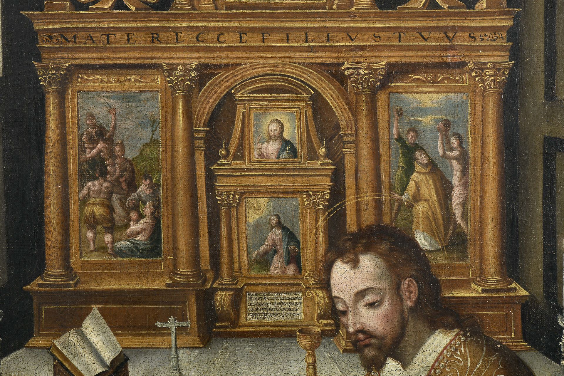 Saint John the Evangelist giving the holy communion to Our Lady - Image 4 of 5