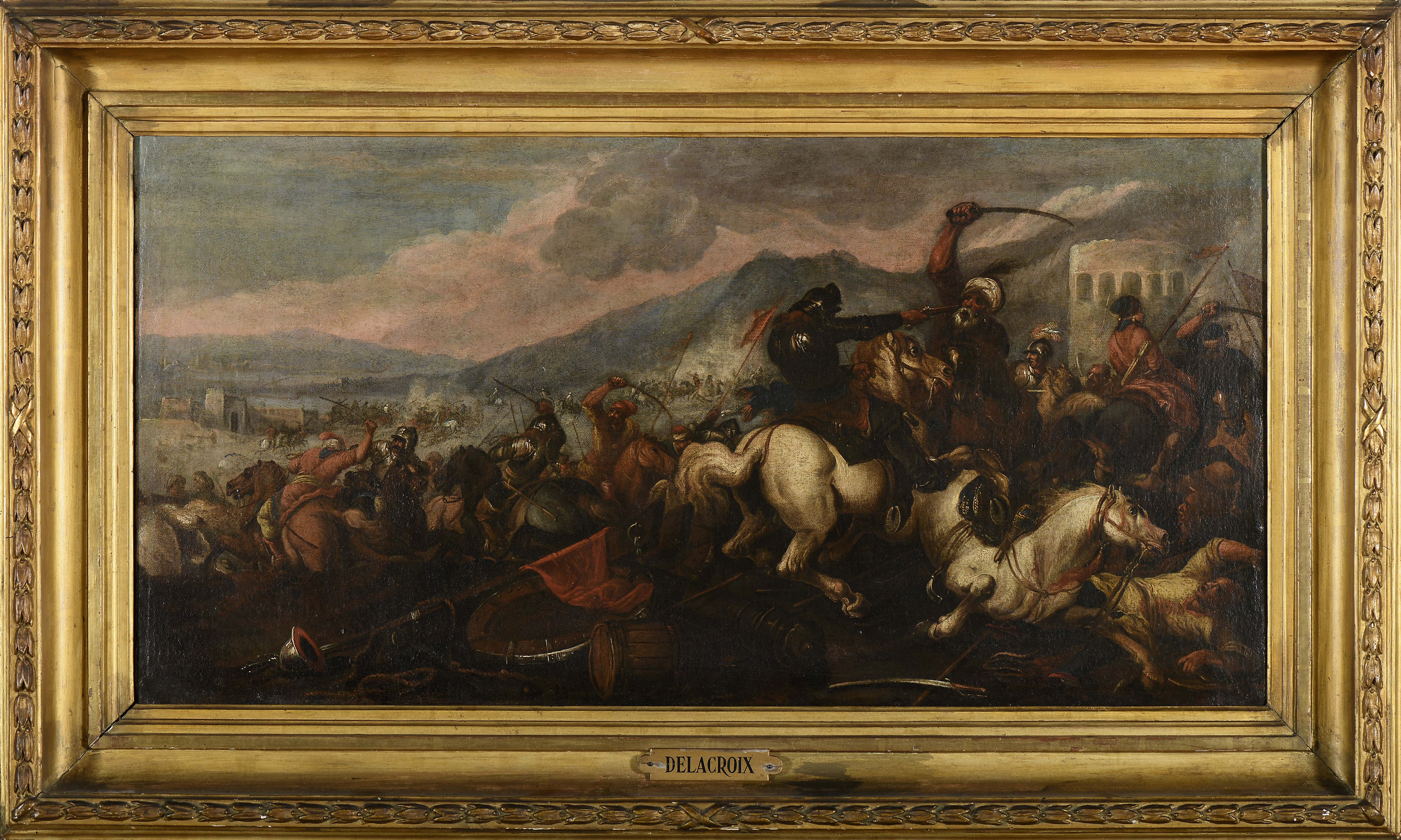 Cavalry battle between Arabs and Christians