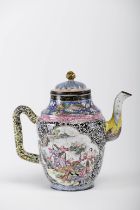 A teapot with cover