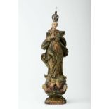 Our Lady of the Immaculate Conception on Orb with cherubs and serpent