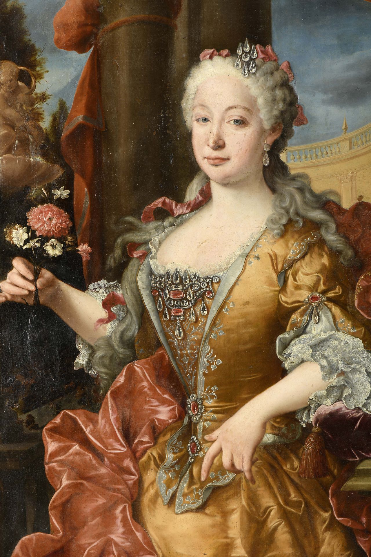 Portrait of Portuguese Infanta Dona Maria Bárbara of Braganza (1711-1758), Queen of Spain - Bild 3 aus 7
