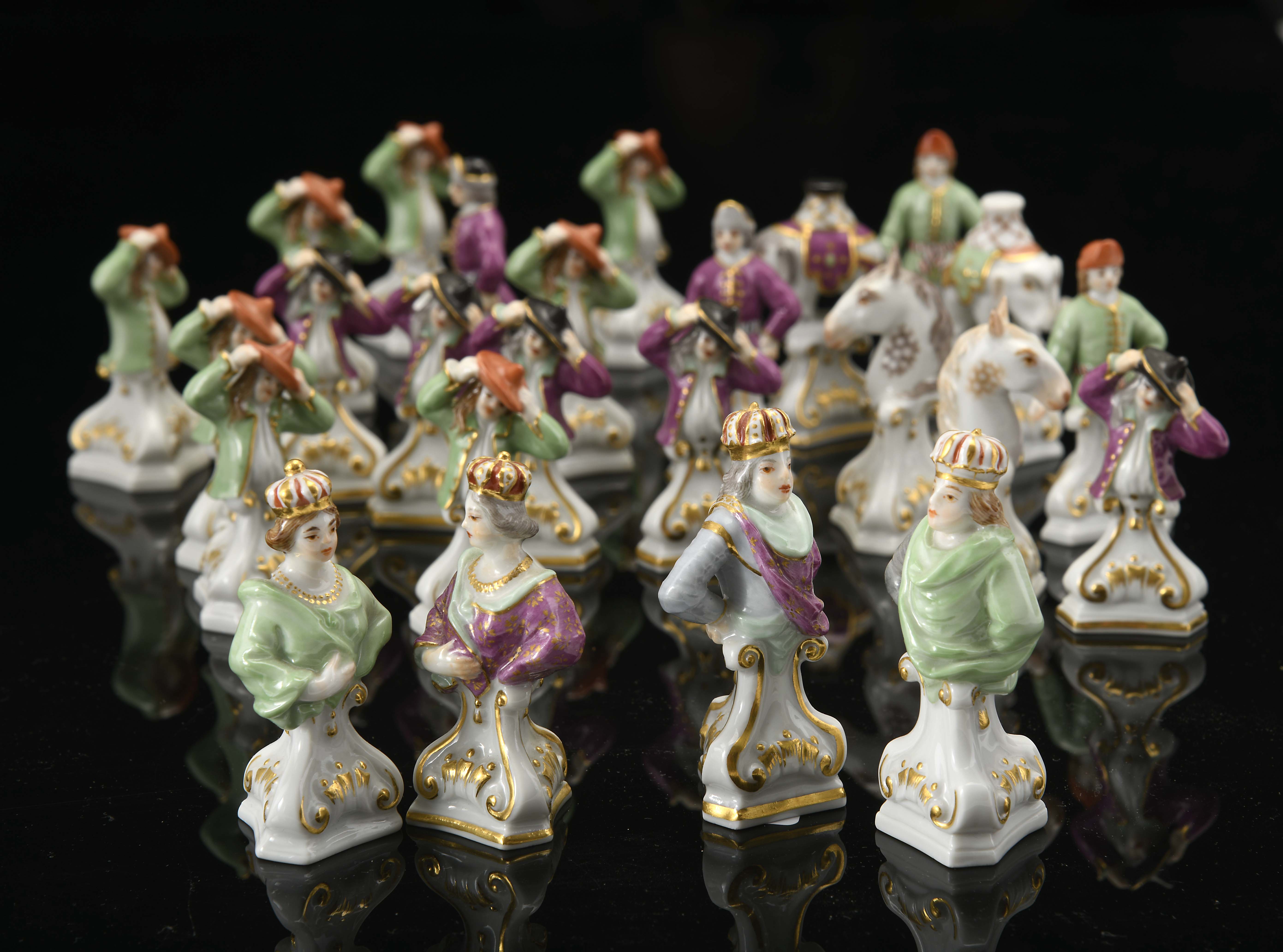 Chess Pieces "Court Figures" - Image 4 of 7