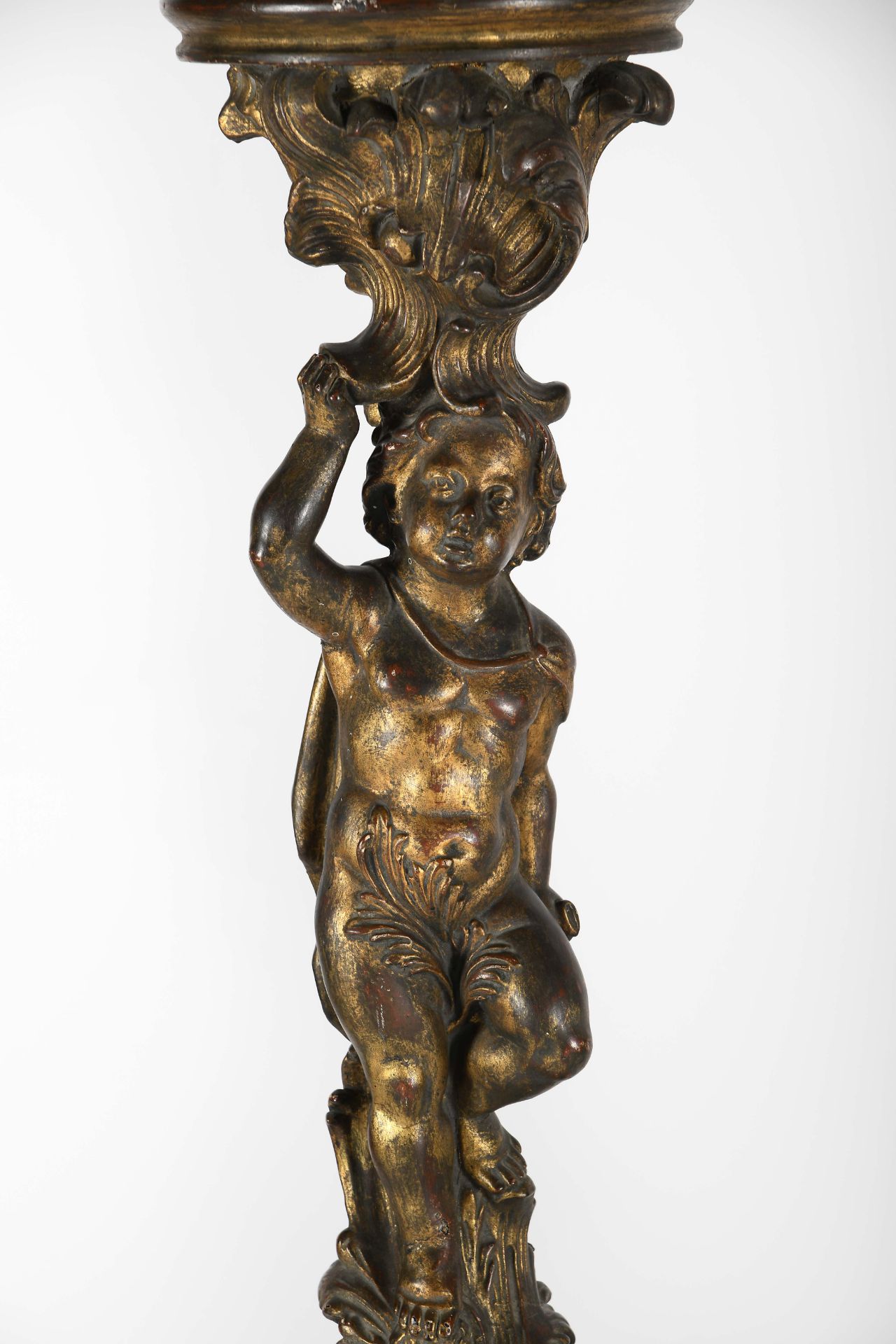 A pair of “Putti” columns - Image 2 of 2
