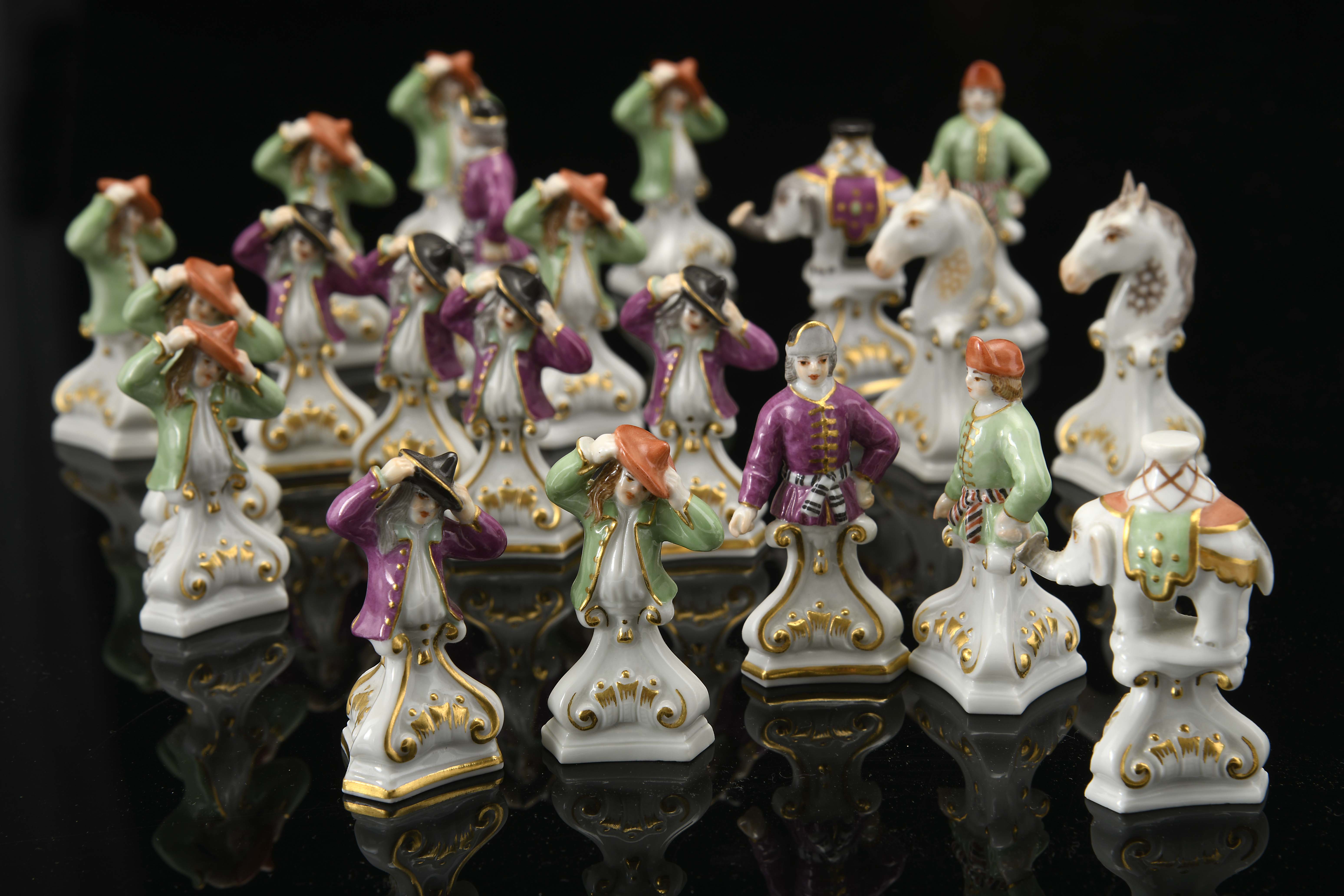 Chess Pieces "Court Figures" - Image 5 of 7