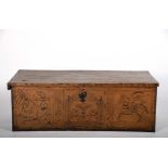 A grooved decoration chest