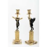 A pair of candlesticks